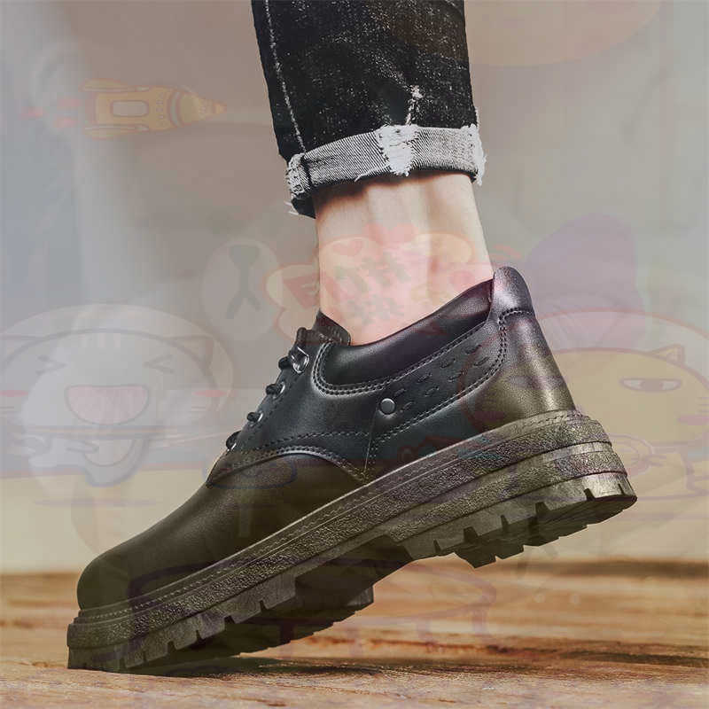 High Tech Office Accessories - Dark Natural Leather Fashion Trainers Tennis