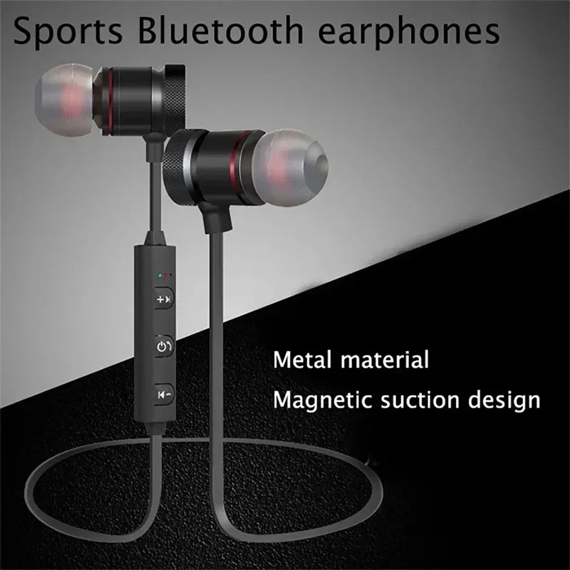 Power Bank Wireless - 1-4Pcs Wireless Bluetooth Headphones Neckband Earphone