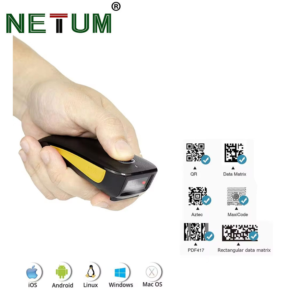 NETUM C750 Bluetooth 2D Barcod - đánh giá và giá Document Scanner Portable