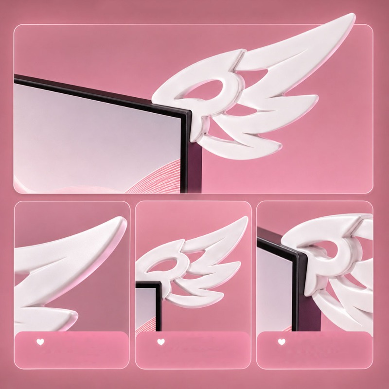 Kawaii 3D Wing Decor for Compu - đánh giá và giá Tech Table Accessories