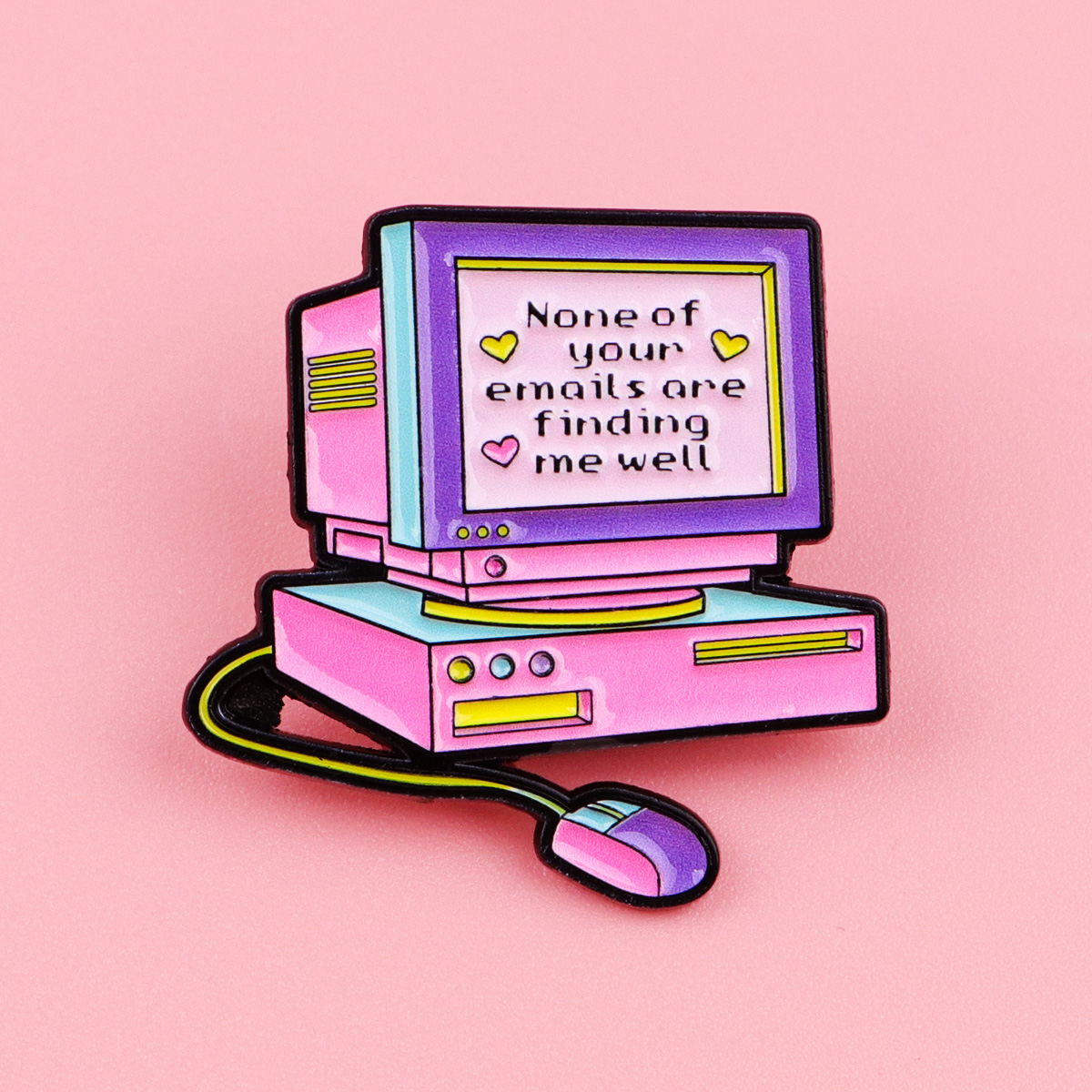 Retro Computer Enamel Pin None - đánh giá và giá Tech Accessories Backpack