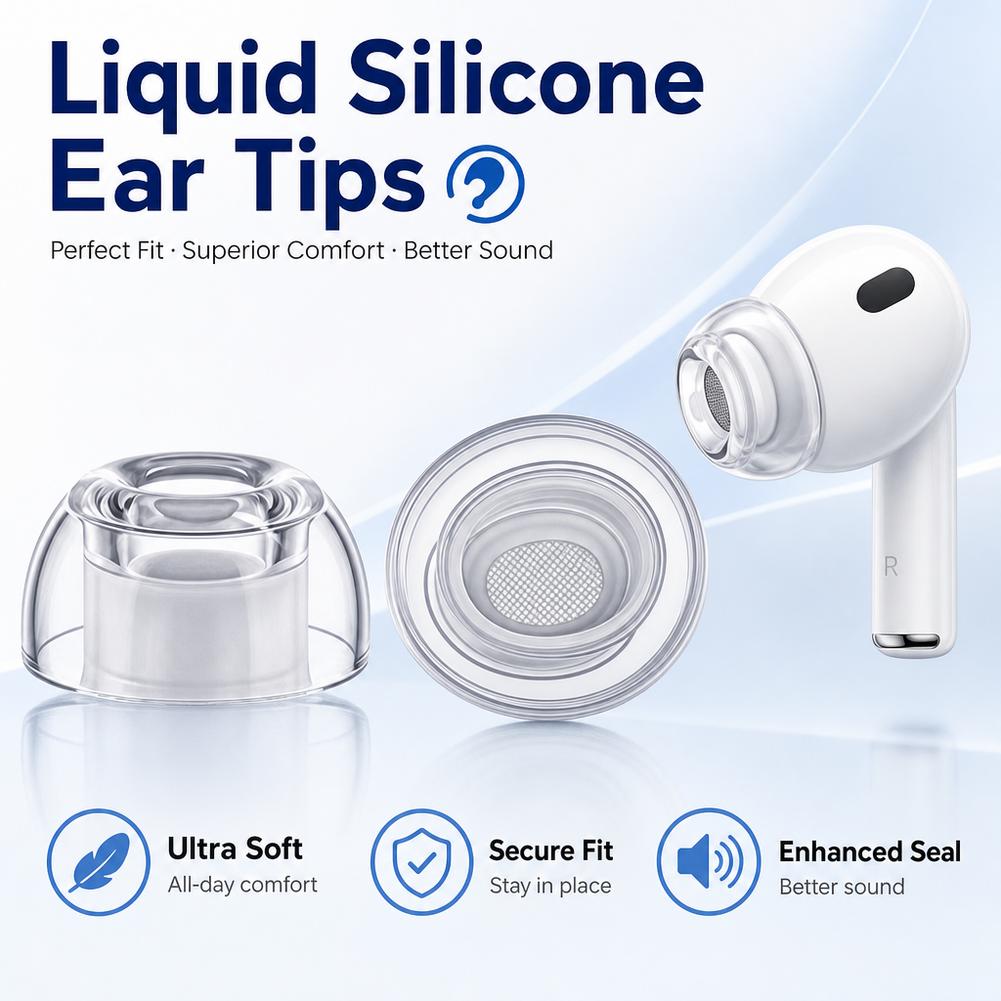 Silicone Ear Tips for AirPods  - đánh giá và giá Power Bank Wireless
