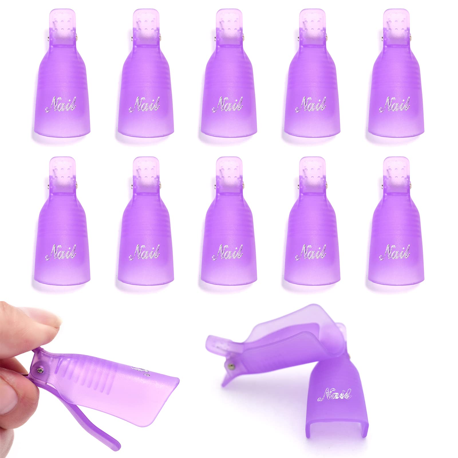 10Pcs Plastic Nail Art Soak Of - đánh giá và giá Nail Tech Accessories