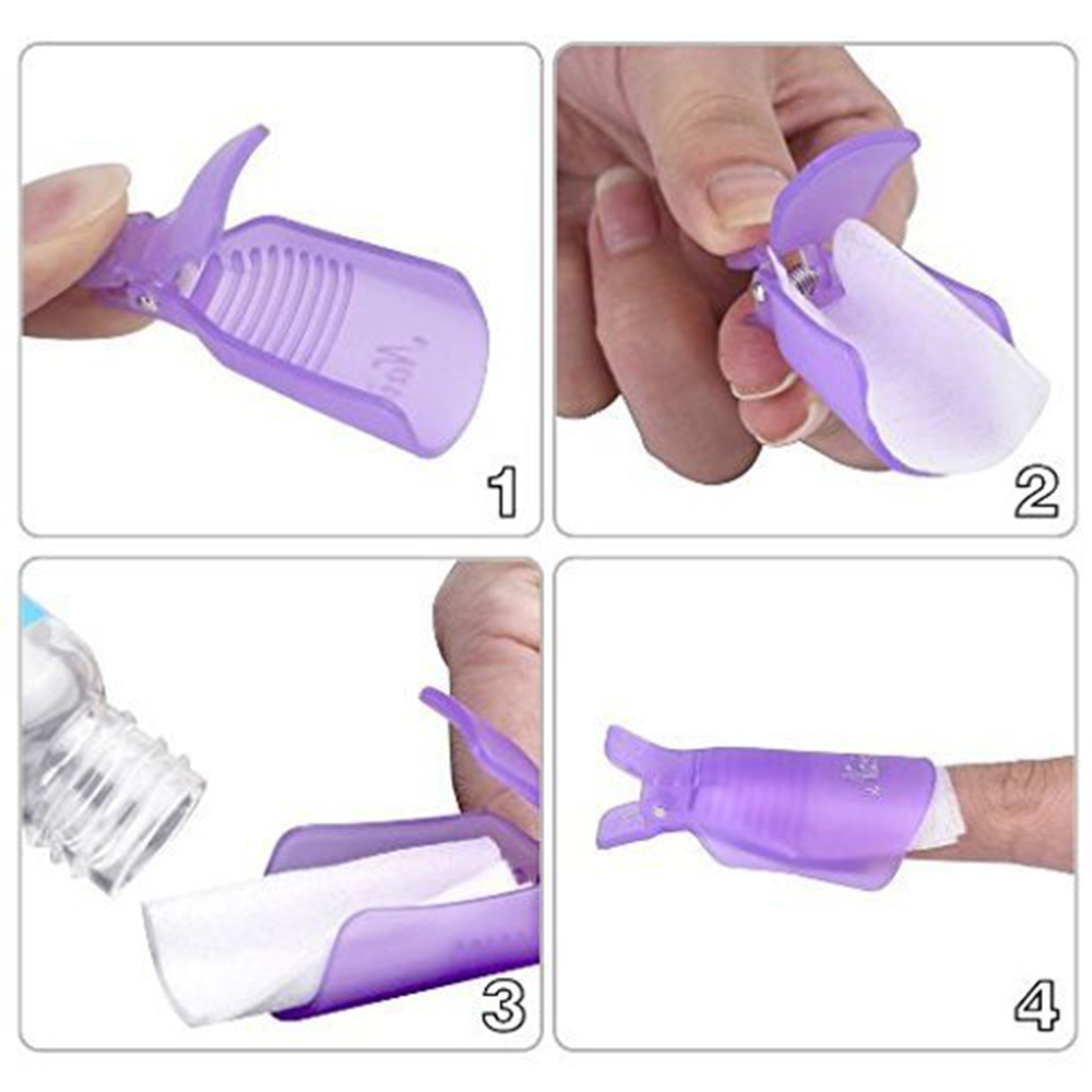 10Pcs Plastic Nail Art Soak Of - đánh giá và giá Nail Tech Accessories