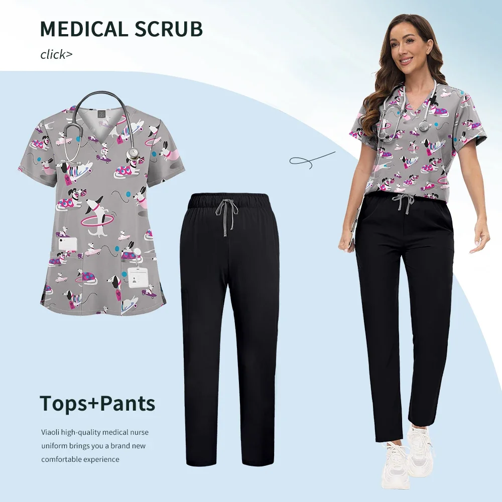 Wholesale Printed Scrub Unifor - đánh giá và giá Vet Tech Accessories